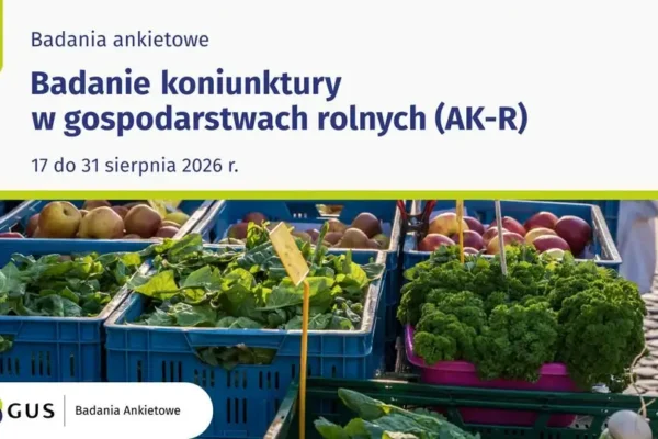 Ruszyło kolejne badanie koniunktury w gospodarstwach rolnych – rolnicy mogą wypełnić ankietę online
