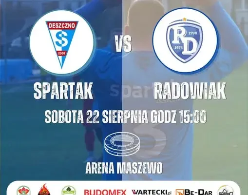 Spartak Deszczno podejmuje Radowiaka Drezdenko w 3. kolejce klasy okręgowej