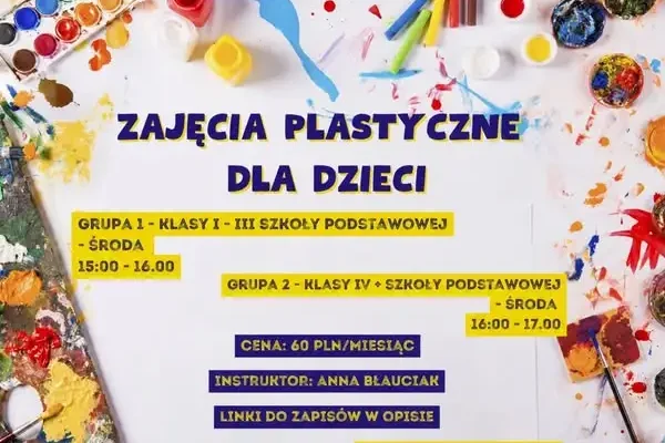 Zajęcia plastyczne w MDK Witnica – zapisy na nowy rok szkolny