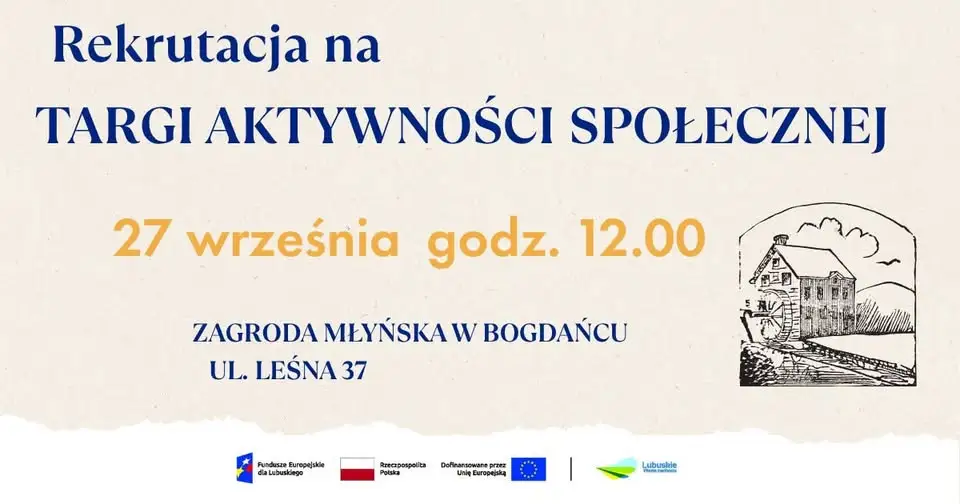 Targi Aktywności Społecznej w Bogdańcu – ostatnia szansa na zgłoszenie NGO z Gminy Santok