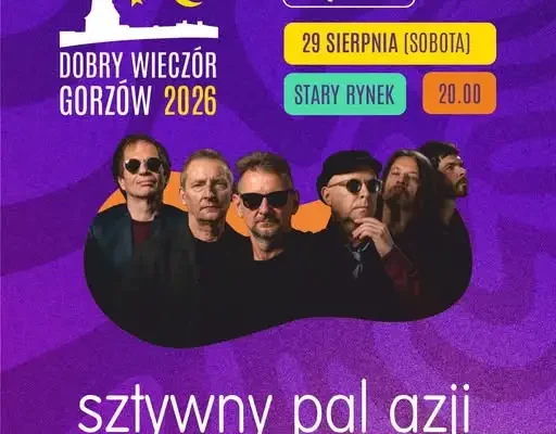 Sztywny Pal Azji zagra w sobotę na Starym Rynku w Gorzowie