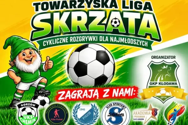 Towarzyska Liga Skrzata w Kłodawie – zaproszenie dla młodych piłkarzy