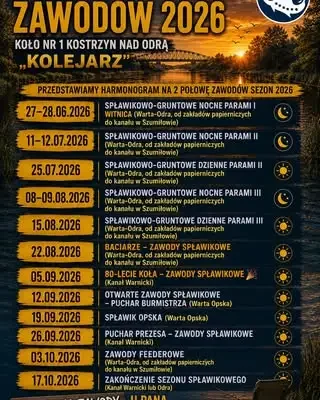 Zawody spławikowe PZW nr 1 w Kostrzynie nad Odrą – dwa terminy, dwie lokalizacje