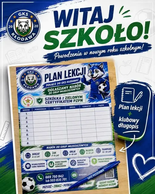 GKS Kłodawa wspiera uczniów na start roku szkolnego