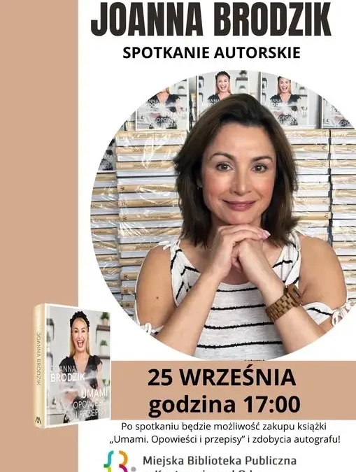 Joanna Brodzik spotka się z czytelnikami w Kostrzynie nad Odrą