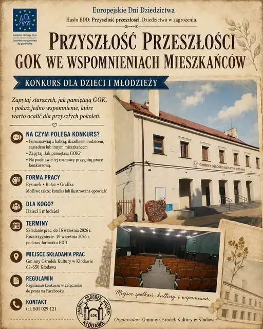 Konkurs na wspomnienia o GOK w Kłodawie – wyjątkowa podróż w przeszłość