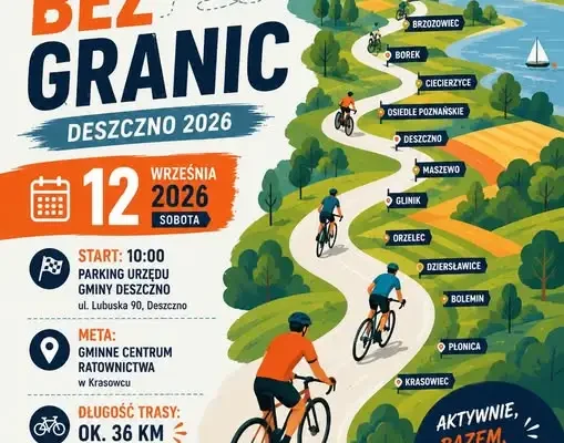 Rowerowy rajd po gminie Deszczno – 12 września ruszamy w trasę!