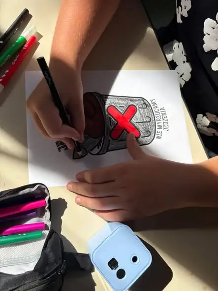 Lekcja o niemarnowaniu żywności w szkole w Lubiszynie