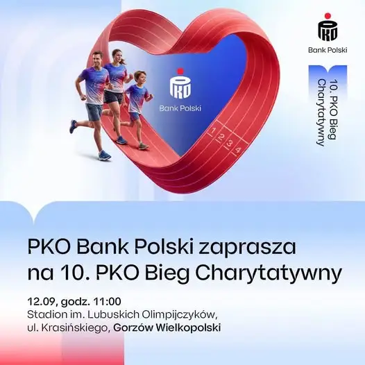 10. PKO Bieg Charytatywny na stadionie lekkoatletycznym – rezerwacja obiektu