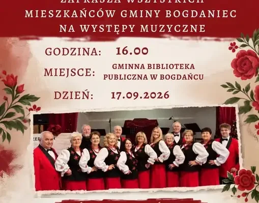 Zespół Jagienki zaprasza na występy muzyczne w Gminnej Bibliotece Publicznej w Bogdańcu
