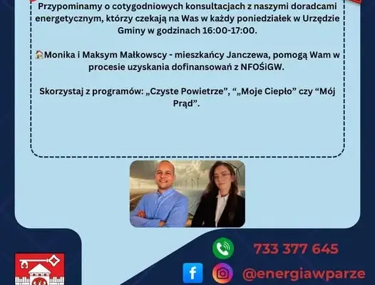 Santok: dziś wyjątkowo konsultacje energetyczne w godz. 11:00–12:00