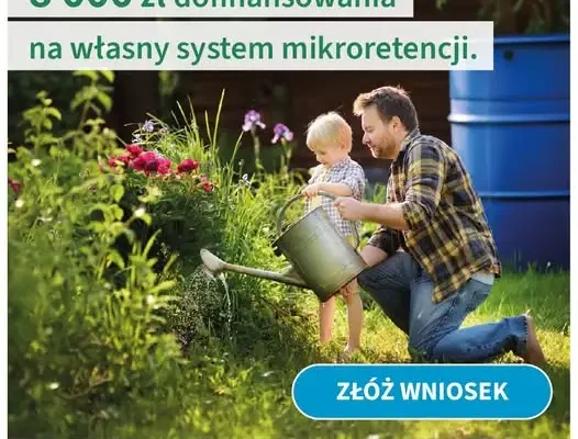 Program „Mikroretencja”: nawet 8 000 zł na zatrzymanie deszczówki