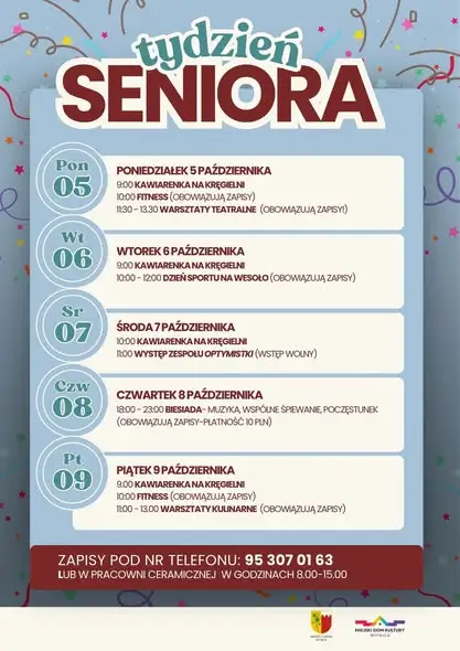 Tydzień Seniora w Witnicy – pięć dni atrakcji od 5 października