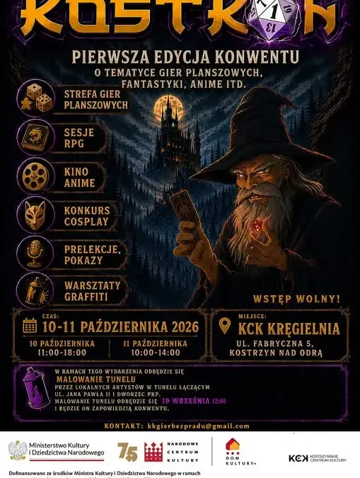 KOSTKON 2026 w Kostrzynie nad Odrą – graffiti, gry i anime już w ten weekend