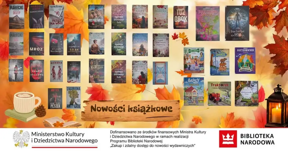 Nowe książki w Gminnej Bibliotece Publicznej w Bogdańcu – jesienna porcja czytania