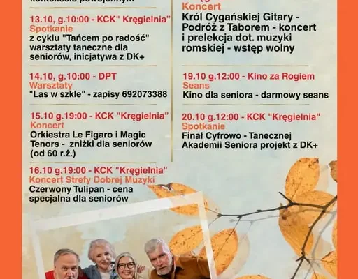 Tydzień Seniora w Kostrzynie nad Odrą – warsztaty, koncerty i kino
