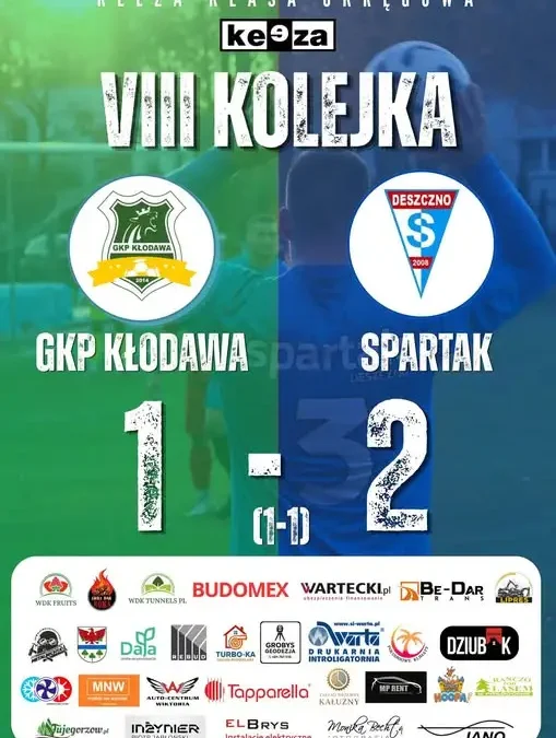 Spartak Deszczno wygrywa w Kłodawie 2:1 i zgarnia trzy punkty
