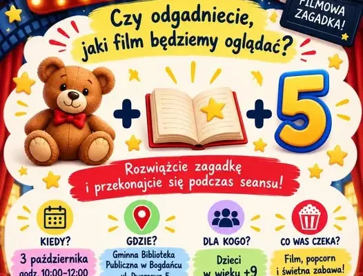 Filmowe przedpołudnie z Toy Story 5 w bibliotece w Bogdańcu