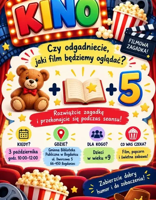 Filmowe przedpołudnie z Toy Story 5 w bibliotece w Bogdańcu