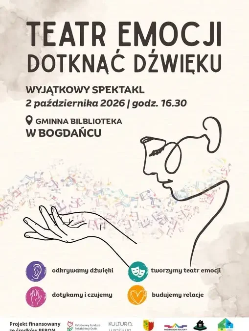 Bogdaniec: „Dotknąć Dźwięku – Teatr Emocji” na scenie gminnej biblioteki