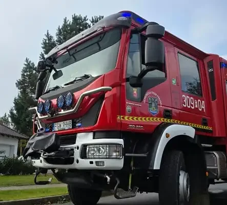 OSP Bogdaniec zabezpieczała finał PZU Zachodniej Ligi MTB w lasach pod Bogdańcem