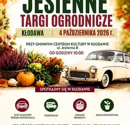 Kłodawa: Ekologiczny piknik z sadzonkami i Zlotem Klasyków już w niedzielę