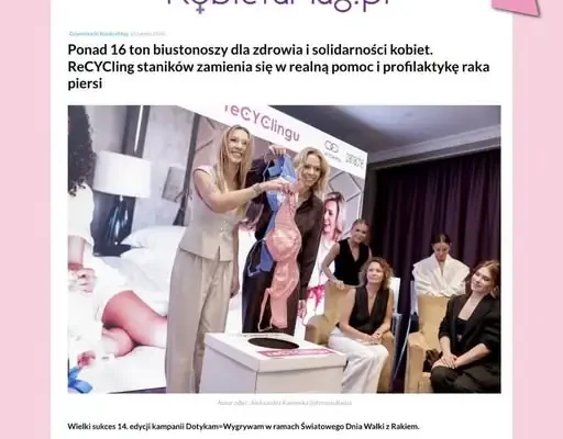 Różowy Październik w Kostrzynie nad Odrą – oddaj biustonosz i wesprzyj profilaktykę raka piersi