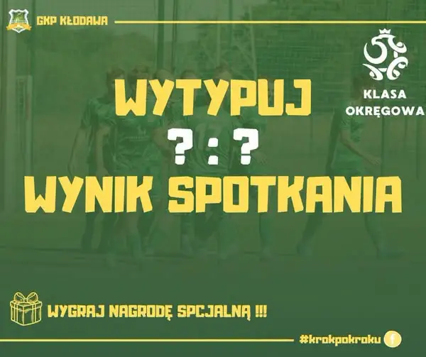 GKP Kłodawa kontra Warta Słońsk – typuj wynik i wygraj nagrodę