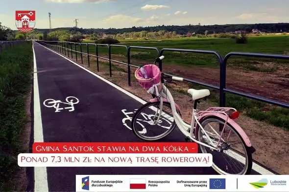 Santok buduje 10,7 km drogi rowerowej po dawnym nasypie kolejowym