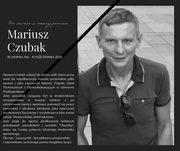 Zmarł Mariusz Czubak – legenda gorzowskiej piłki ręcznej i nauczyciel „Chemika”