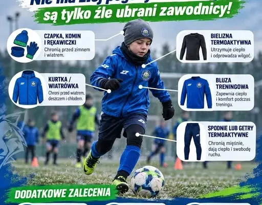 GKS Kłodawa przypomina o jesienno-zimowym ubiorze na treningi