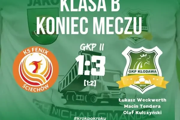 GKP II Kłodawa wygrywa w Ściechowie! Historyczne zwycięstwo rezerw