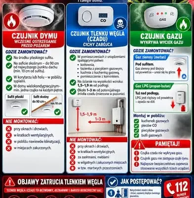 Pożar sadzy w kominie w Jeninie. Strażacy apelują o czujki dymu i czadu