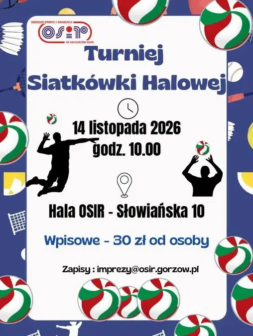 Turniej siatkówki halowej w Gorzowie Wielkopolskim – zapisy już otwarte