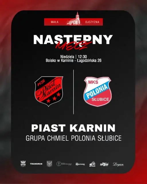 IV liga lubuska: Piast Karnin zmierzy się z Polonią Słubice