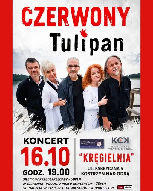 Koncert Czerwony Tulipan w Kostrzynie – bilety jeszcze dostępne przy wejściu