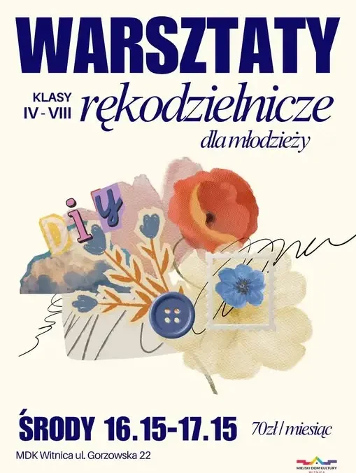 Witnica: warsztaty rękodzielnicze dla młodzieży w MDK