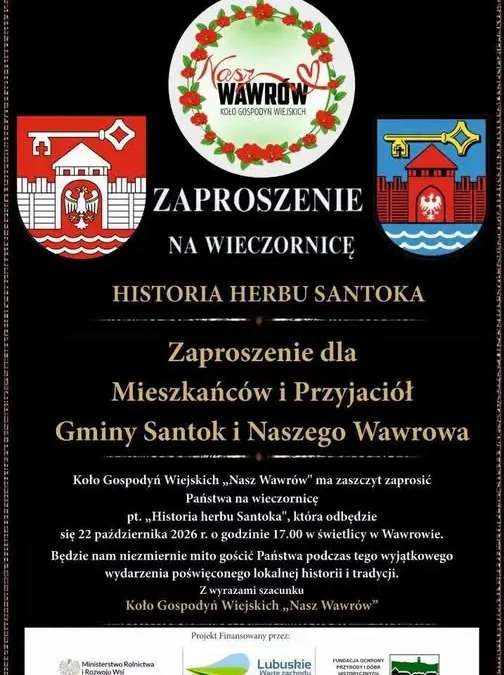 Wieczornica o historii herbu Santoka w Wawrowie