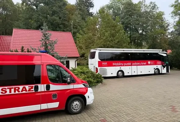 Bogdaniec: krew i pierwsza pomoc w jednej akcji. Strażacy uczyli ratować życie