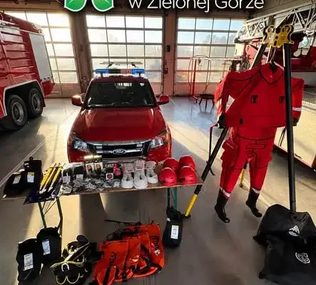 OSP Witnica wzbogaciła się o sprzęt do ratownictwa wysokościowego