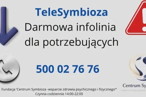 Fundacja Centrum Symbioza uruchamia bezpłatną infolinię wsparcia psychologicznego
