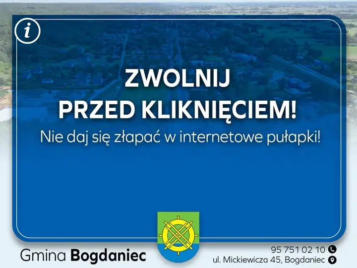 Gmina Bogdaniec uczy, jak nie dać się złapać w sieciowe pułapki dezinformacji