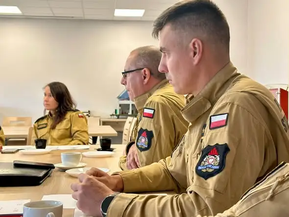Strażacy z Wschowy i Leszna omawiali wspólne zabezpieczenie operacyjne