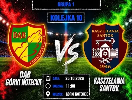 Ostatni mecz rundy jesiennej – kibice zaproszeni do Dąb Górki Noteckie