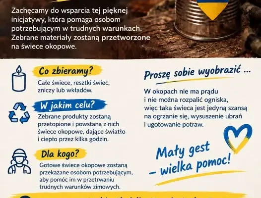 Zbiórka wosku i parafiny na świece okopowe – dołącz do akcji!