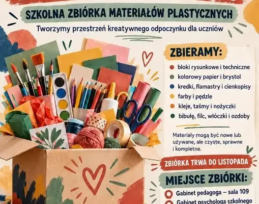 Szkoła w Kostrzynie tworzy pracownię kreatywną – rusza zbiórka materiałów