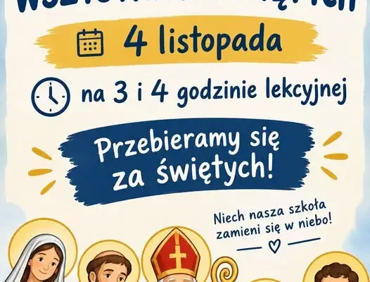 Bal Wszystkich Świętych w szkole – zaproszenie dla uczniów klas 1-3 i 1-8 zet
