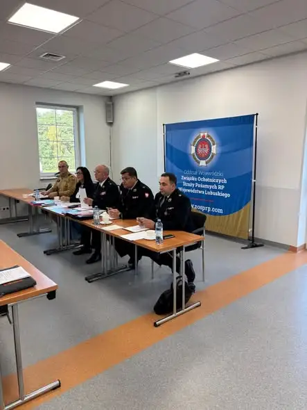 Lubuscy strażacy ochotnicy spotkali się w Zielonej Górze z komendantem wojewódzkim PSP